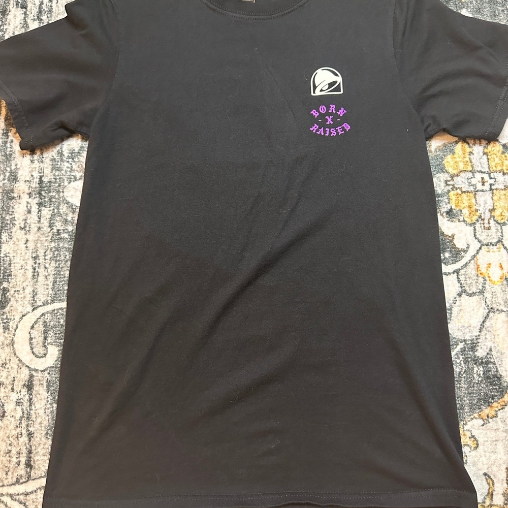 Taco‎ Bell x Born X Raised Collab Short Sleeve Graphic T-shirt Black Adult Small - Picture 3 of 7